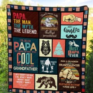 Papa Quilt Blanket  Quilt